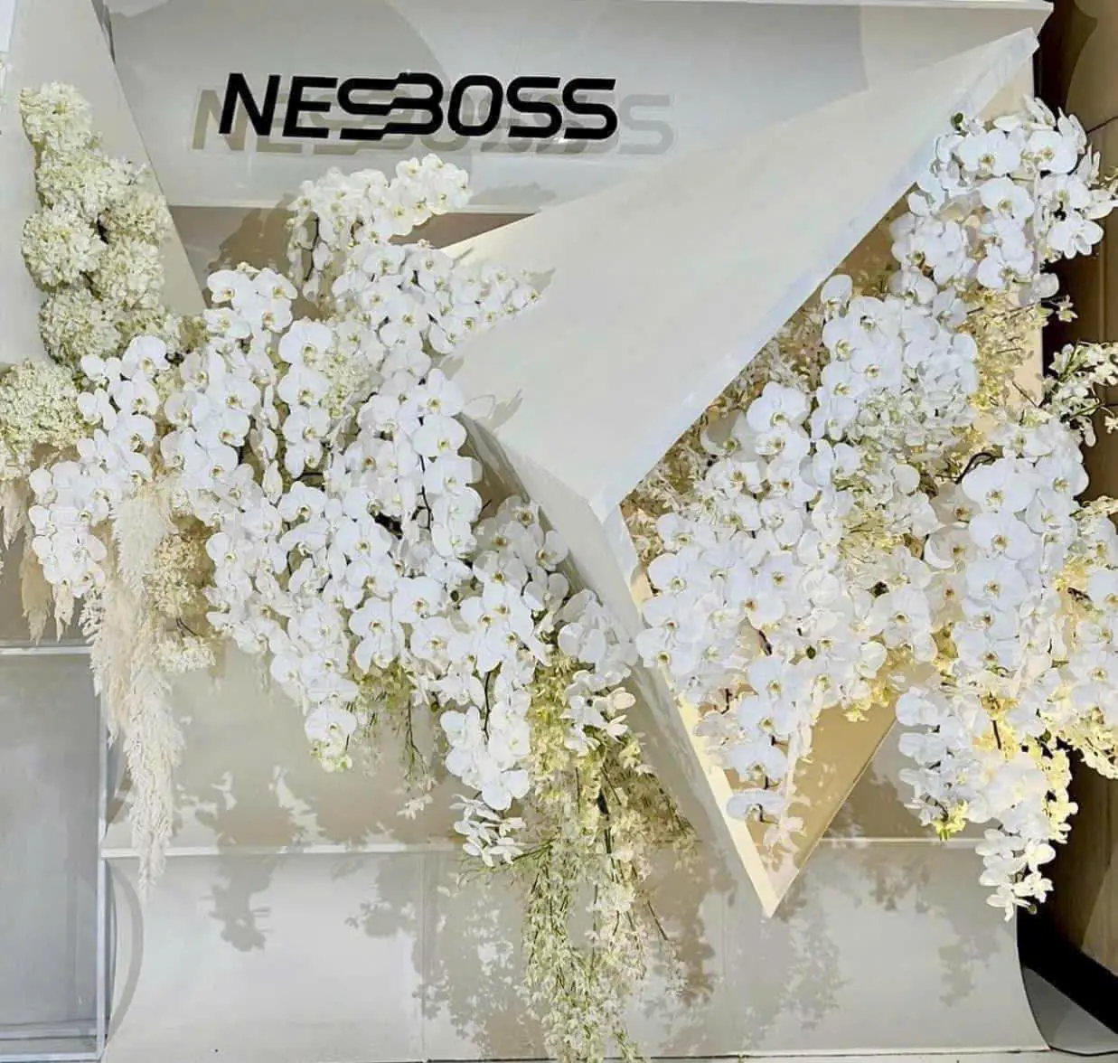 Hoa Lan Hồ Điệp Chất Liệu Cao Su 9 Bông - Ảnh 7