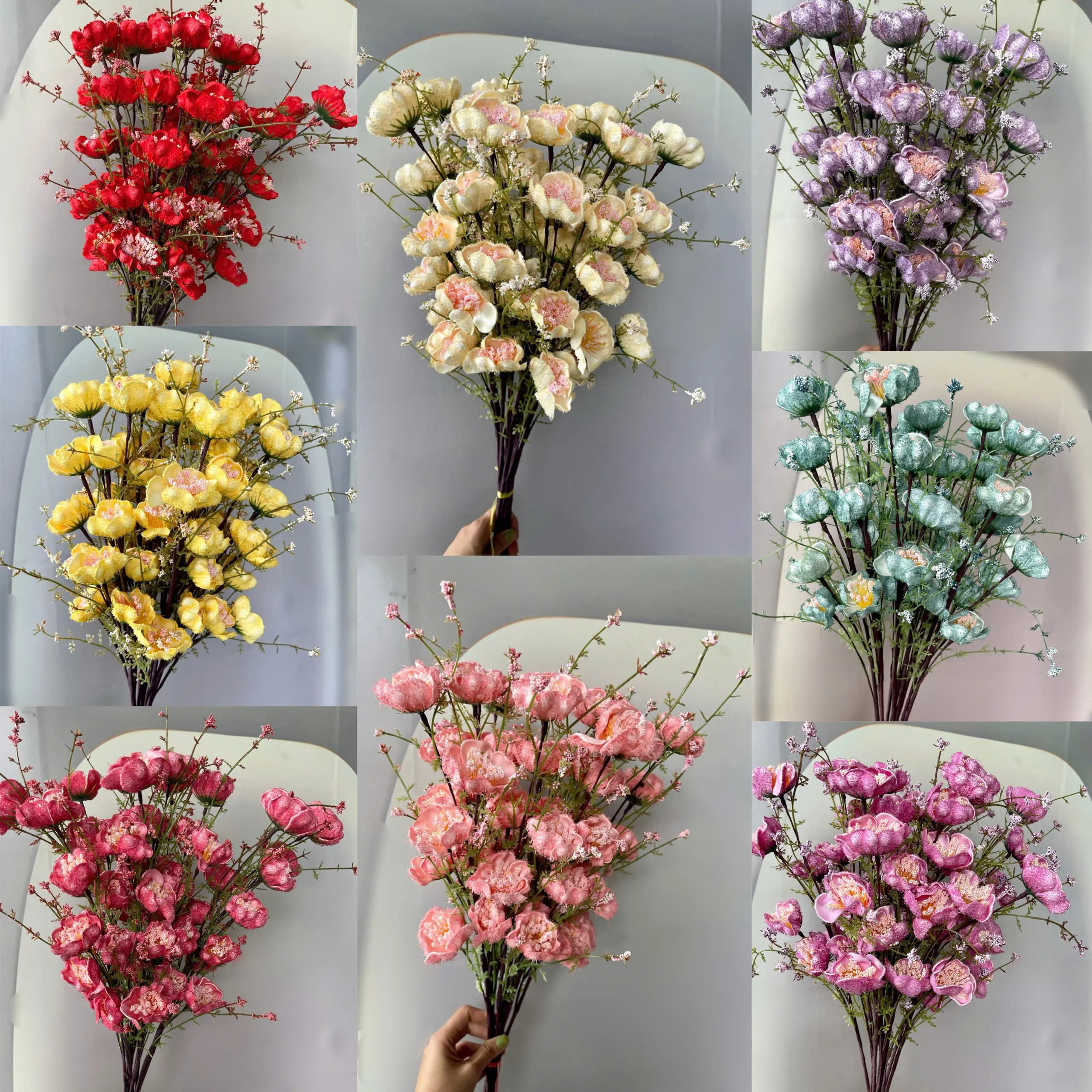 Hoa Trà Xốp Về Thêm Đủ Màu Bó - Ảnh 2